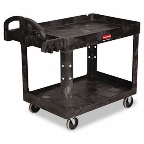 Rubbermaid Heavy-Duty Service and Utility Cart, Black (RCP 4520-88 BLA)