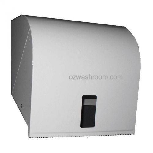 High quality shiny white metal paper roll dispenser for sale