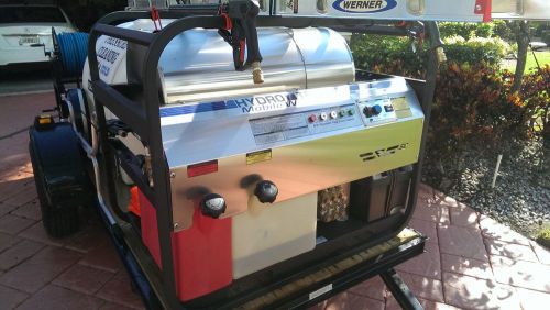 HOT &amp; COLD 8/gal min HYDRO-TEK Pressure Cleaning Rig, Trailer &amp; Accessories !!