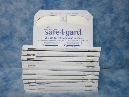 GEORGIA PACIFIC-{47046}-Toilet Seat Cover, Half Fold-12 PACKS OF 250-