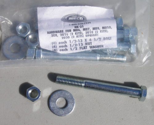 Hex head cap screw bolt 1/2-13 x 4-1/2&#034; grade 5 w/ nut &amp; washer (3 packs of 4) for sale