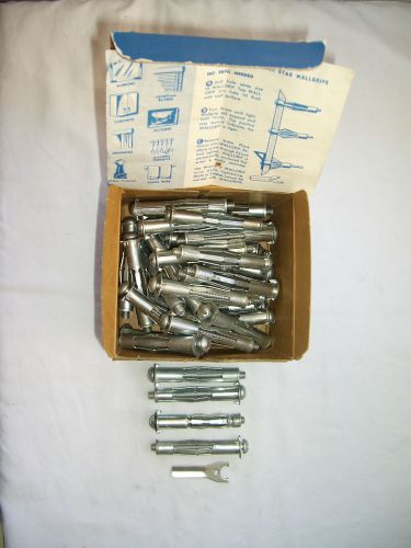 Vintage Hollow Wall Anchors, Qty=39,  2 3/4&#034;, 1/4L for Use in Walls 5/8&#034;-1 1/4&#034;