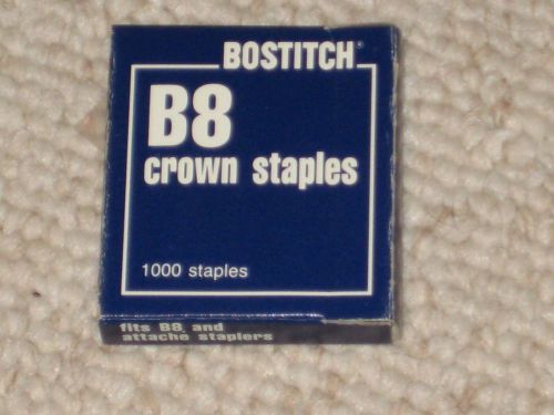 Genuine bostitch b8 crown staples partial box 4 strips of 100 each for sale