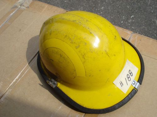Bullard fire dome fx px + liner firefighter turnout fire gear #188 yellow helmet for sale