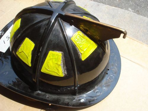 Cairns 1010 helmet + liner firefighter turnout bunker fire gear ...#151 black for sale