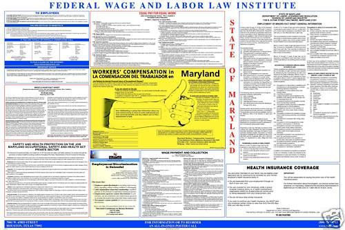 Maryland  (MD) All-In-One Labor Law Poster