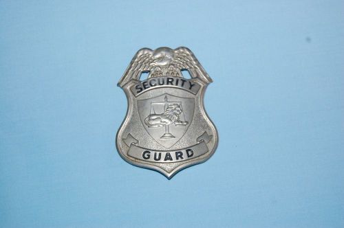 Security  Guard Badge  Silver Eagle~Lion~Scales