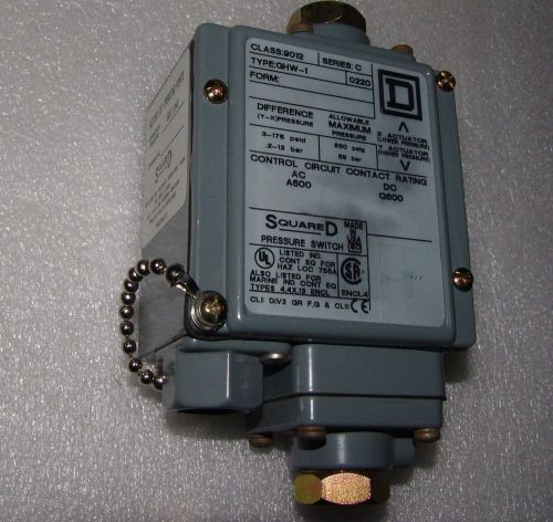 Differential pressure switch Square D , GHW-1 , 850 psi max unused