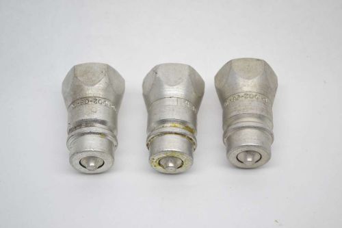 Lot 3 aeroquip fd76-1002-08-10 1/2in quick disconnect coupler fitting b381928 for sale