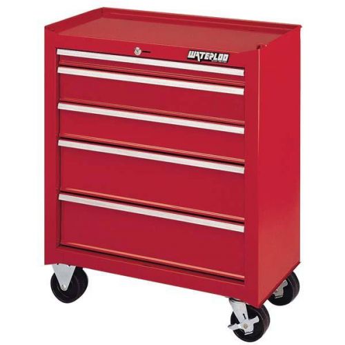 Sca-26514rd-f 26&#034; 5-drwr red cabinet-waterloo for sale