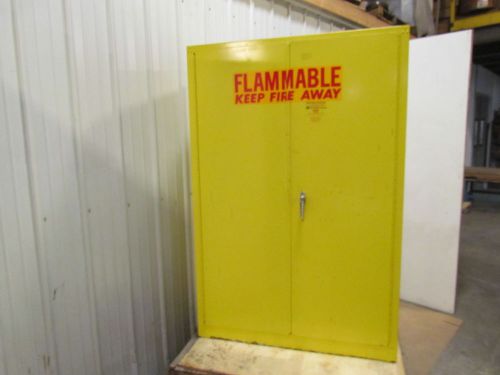Protetoseal 45 Gal 2 Door 2 Shelf Yellow Safety Cabinet Paint Flammable Storage