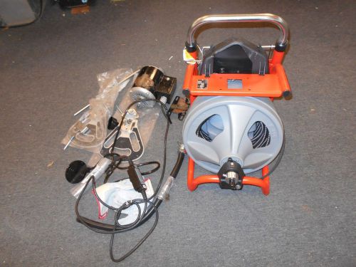Ridgid k-400 drum machine w/auto feed and 75&#039; of 1/2&#034; cable for sale