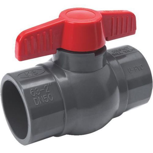 Pvc schedule 80 grey ball valve solvent weld-2&#034; pvc ball valve for sale