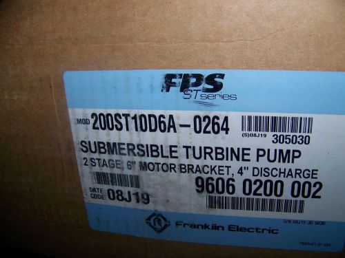 FRANKLIN SUBMERSIBLE TURBINE PUMP    FPS  ST SERIES  2 STAGE