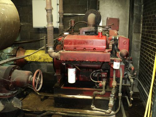 Cummins v-504-f2 engine w/ peerless pump fire equipment system for sale