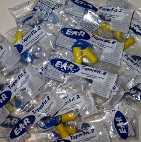 20 Pair-EAR Taper Fit 2 Corded Ear Plugs  NRR 32 (Lot of 20)