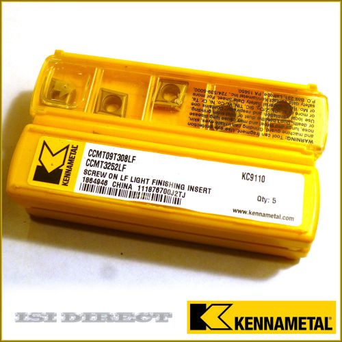 Ccmt 32.52 3252lf kc9110 kennametal *** 10 inserts *** factory pack *** for sale