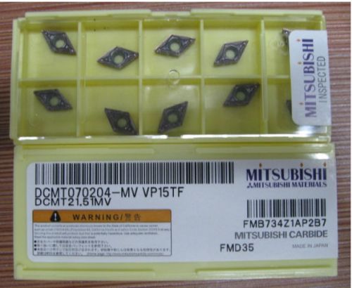 New Genuine 10pcs Box Mitsubishi DCMT070204 VP15 Carbide inserts(B)