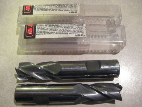 2 TWO Large RTW .7500 X 4&#034; Carbide end mill .750 shank lathe inserts face 3/4&#034; t