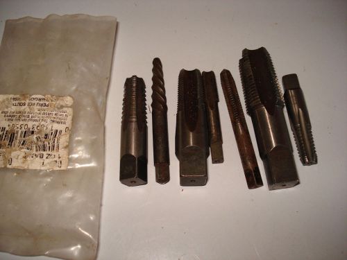 Vintage 7 piece mixed greenfield &amp; bendix taps &amp; extractor various sizes for sale