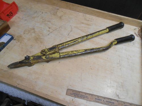 L814- Vintage The Stanley Works  Metal Strap Cutter Tool  Type Hp