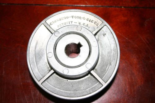 Variable/Adjustable Pulley Congress Tool &amp; Die Co 4&#034; Detroit U.S.A. 5/16&#034;- 3/4&#034;