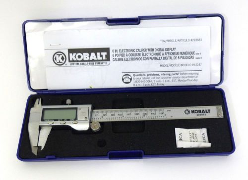 Kobalt 6 In Electronic Caliper with Digital Display 293883 53247