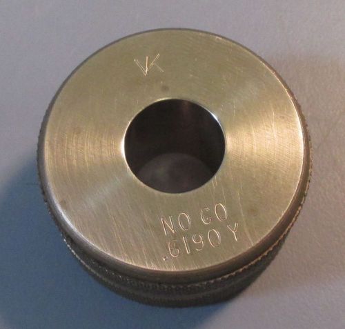 VK .6190 No Go Y Tolerance Ring Gauge / Gage Used