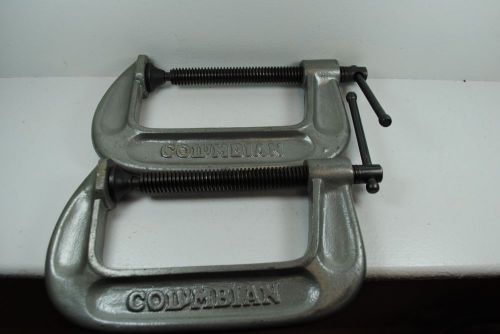 Two 4 Inch Columbian C-Clamps