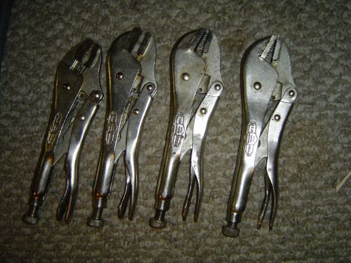 4 vise-grip straight jaw locking pliers, orignal vise-grip for sale