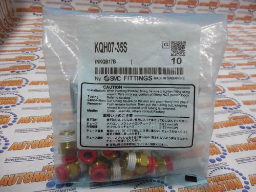 SMC, KQH07-35S, FITTING, MALE CONNECTOR (10/PKG)