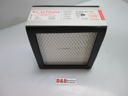 MC Air Filtration HEPA-V 30065D Air Filter 6&#034; x 6&#034; x 3&#034;