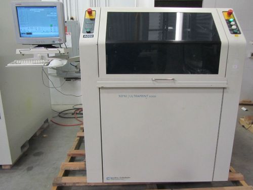 Mpm up2000 hie stencil printer fully automatic ultraprint screen smt pcb for sale