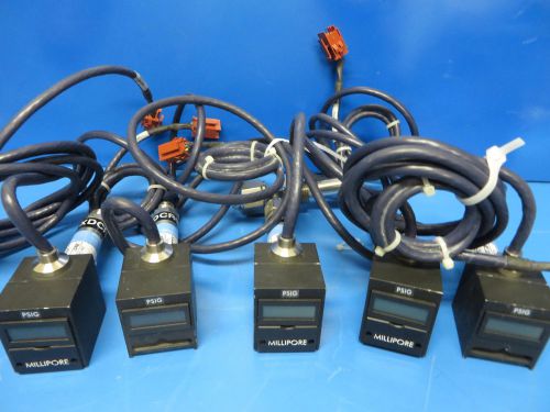 5 Millipore SPT-204 Pressure Transducers 100 PSIG 4-20 mA