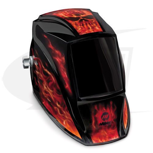 Miller mp-10 passive series - &#034;inferno&#034; welding helmet for sale
