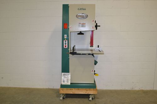 Grizzly g0566 21&#034; heavy duty 3hp bandsaw w/ custom heavy duty rolling stand, 1ph for sale