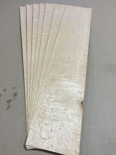 Wood Veneer Flaky White Oak 6x33 19pcs total Raw Veneer  &#034;EXOTIC&#034; WO3 12-31