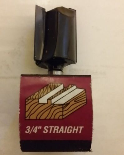 3/4&#034; straight router bit 1/4&#034; shank c3 carbide tip for dado joint woodwork new! for sale