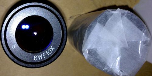 1 pair of NEW Meiji 10X Super Wide Field SWF10X Eyepieces for Microscope #E-E1