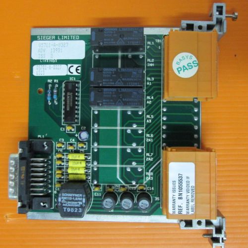 SIEGER 05701-A-0327 ISS 05701-A-0256 ISS3 Gas Detector Triple DPCO Relay