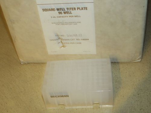 BECKMAN SQUARE-WELL TITER PLATE 96 WELL CASE OF 24