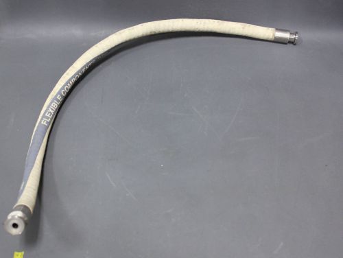 35&#034; flexible components wtlct chemfluor sanitary hose w/ 1/2&#034; flange(s17-1-210e) for sale