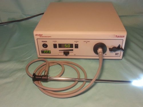 Stryker x6000 light source, light cable, 10 mm laparoscope. for sale