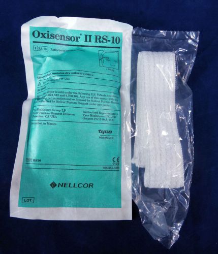 Tyco Nellcor Oxisensor II RS-10 Reflectance Oxygen Sensor - Box of 6