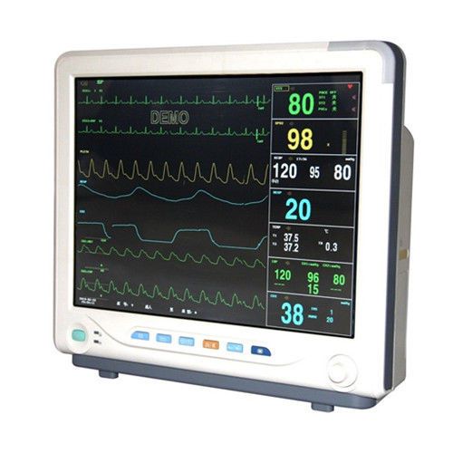 Contec cms9200 multi-parameter patient monitor, icu with spo2,nibp,resp,temp,ecg for sale