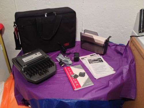 Stenograph court reporting machine stentura 200 srt complete with accessories for sale