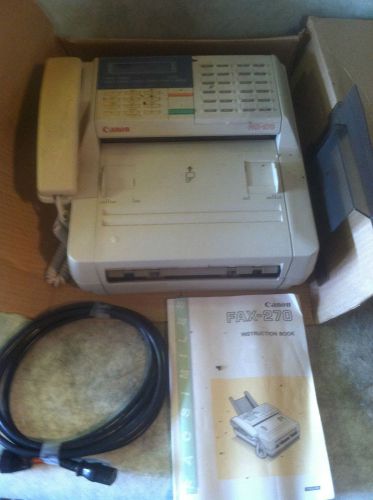 Cannon Fax Machine Fax 270 and manual