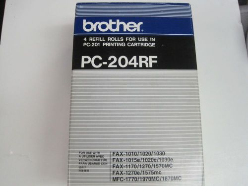 BROTHER PC-204RF 4 PACK REFILL ROLL FOR USE IN PC-201 CARTRIDGE