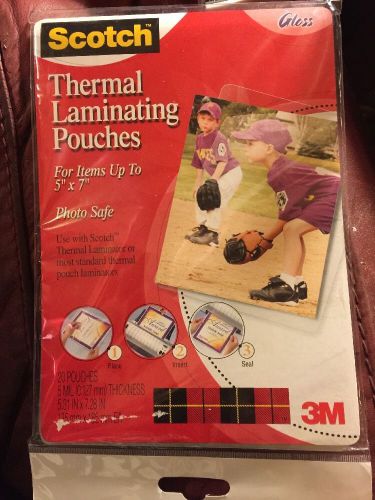 Scotch TP5903-20 Thermal Laminating Pouches, Photo Size 5&#034; x 7&#034;  -  5 Packs