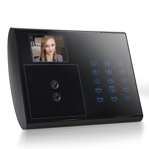 Face recognition attendance time clock w/usb import/export free support 500 pics for sale